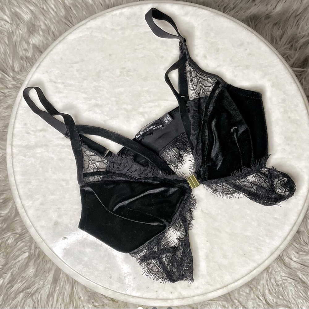 For Love and Lemons Marseille Bralette Black - Picture 2 of 4